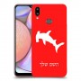 כריש פטיש כיסוי מגן קשיח בעיצוב אישי עם השם שלך ל Samsung Galaxy A10s יחידה אחת סקרין מובייל