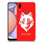 זאב כיסוי מגן קשיח בעיצוב אישי עם השם שלך ל Samsung Galaxy A10s יחידה אחת סקרין מובייל