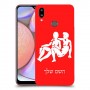 תאומים כיסוי מגן קשיח בעיצוב אישי עם השם שלך ל Samsung Galaxy A10s יחידה אחת סקרין מובייל