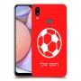 כדורגל - כדור כיסוי מגן קשיח בעיצוב אישי עם השם שלך ל Samsung Galaxy A10s יחידה אחת סקרין מובייל