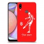 שחקן כדורגל כיסוי מגן קשיח בעיצוב אישי עם השם שלך ל Samsung Galaxy A10s יחידה אחת סקרין מובייל