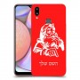 סנטה קלאוס כיסוי מגן קשיח בעיצוב אישי עם השם שלך ל Samsung Galaxy A10s יחידה אחת סקרין מובייל