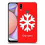 שלג כיסוי מגן קשיח בעיצוב אישי עם השם שלך ל Samsung Galaxy A10s יחידה אחת סקרין מובייל