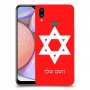 מגן דוד - ישראל כיסוי מגן קשיח בעיצוב אישי עם השם שלך ל Samsung Galaxy A10s יחידה אחת סקרין מובייל