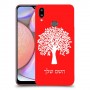 עץ כיסוי מגן קשיח בעיצוב אישי עם השם שלך ל Samsung Galaxy A10s יחידה אחת סקרין מובייל