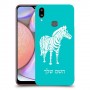 זברה כיסוי מגן קשיח בעיצוב אישי עם השם שלך ל Samsung Galaxy A10s יחידה אחת סקרין מובייל
