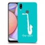 סקספון כיסוי מגן קשיח בעיצוב אישי עם השם שלך ל Samsung Galaxy A10s יחידה אחת סקרין מובייל