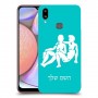 תאומים כיסוי מגן קשיח בעיצוב אישי עם השם שלך ל Samsung Galaxy A10s יחידה אחת סקרין מובייל