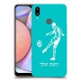 שחקן כדורגל כיסוי מגן קשיח בעיצוב אישי עם השם שלך ל Samsung Galaxy A10s יחידה אחת סקרין מובייל
