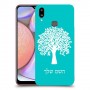 עץ כיסוי מגן קשיח בעיצוב אישי עם השם שלך ל Samsung Galaxy A10s יחידה אחת סקרין מובייל