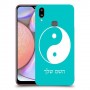 סמל יינג יאנג - סין כיסוי מגן קשיח בעיצוב אישי עם השם שלך ל Samsung Galaxy A10s יחידה אחת סקרין מובייל