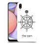 הגה - קפטן - ים כיסוי מגן קשיח בעיצוב אישי עם השם שלך ל Samsung Galaxy A10s יחידה אחת סקרין מובייל