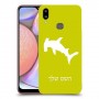 כריש פטיש כיסוי מגן קשיח בעיצוב אישי עם השם שלך ל Samsung Galaxy A10s יחידה אחת סקרין מובייל