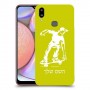 ילד סקייטבורד כיסוי מגן קשיח בעיצוב אישי עם השם שלך ל Samsung Galaxy A10s יחידה אחת סקרין מובייל
