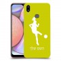 כדורגל - אישה כיסוי מגן קשיח בעיצוב אישי עם השם שלך ל Samsung Galaxy A10s יחידה אחת סקרין מובייל