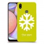 שלג כיסוי מגן קשיח בעיצוב אישי עם השם שלך ל Samsung Galaxy A10s יחידה אחת סקרין מובייל