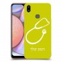 רופא סטטוסקופ כיסוי מגן קשיח בעיצוב אישי עם השם שלך ל Samsung Galaxy A10s יחידה אחת סקרין מובייל