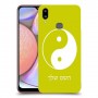 סמל יינג יאנג - סין כיסוי מגן קשיח בעיצוב אישי עם השם שלך ל Samsung Galaxy A10s יחידה אחת סקרין מובייל
