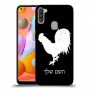 תרנגול כיסוי מגן קשיח בעיצוב אישי עם השם שלך ל Samsung Galaxy A11 יחידה אחת סקרין מובייל