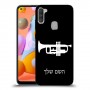 חצוצרה כיסוי מגן קשיח בעיצוב אישי עם השם שלך ל Samsung Galaxy A11 יחידה אחת סקרין מובייל
