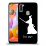 סמוראי כיסוי מגן קשיח בעיצוב אישי עם השם שלך ל Samsung Galaxy A11 יחידה אחת סקרין מובייל