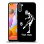 שחקן כדורגל כיסוי מגן קשיח בעיצוב אישי עם השם שלך ל Samsung Galaxy A11 יחידה אחת סקרין מובייל