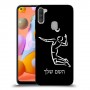 שחקן כדורעף כיסוי מגן קשיח בעיצוב אישי עם השם שלך ל Samsung Galaxy A11 יחידה אחת סקרין מובייל
