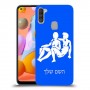 תאומים כיסוי מגן קשיח בעיצוב אישי עם השם שלך ל Samsung Galaxy A11 יחידה אחת סקרין מובייל