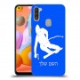 סקִי כיסוי מגן קשיח בעיצוב אישי עם השם שלך ל Samsung Galaxy A11 יחידה אחת סקרין מובייל