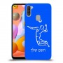 שחקן כדורעף כיסוי מגן קשיח בעיצוב אישי עם השם שלך ל Samsung Galaxy A11 יחידה אחת סקרין מובייל