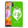 זאב כיסוי מגן קשיח בעיצוב אישי עם השם שלך ל Samsung Galaxy A11 יחידה אחת סקרין מובייל