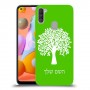 עץ כיסוי מגן קשיח בעיצוב אישי עם השם שלך ל Samsung Galaxy A11 יחידה אחת סקרין מובייל