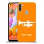 חצוצרה כיסוי מגן קשיח בעיצוב אישי עם השם שלך ל Samsung Galaxy A11 יחידה אחת סקרין מובייל