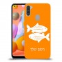 דגים כיסוי מגן קשיח בעיצוב אישי עם השם שלך ל Samsung Galaxy A11 יחידה אחת סקרין מובייל