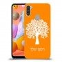 עץ כיסוי מגן קשיח בעיצוב אישי עם השם שלך ל Samsung Galaxy A11 יחידה אחת סקרין מובייל