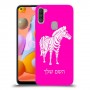 זברה כיסוי מגן קשיח בעיצוב אישי עם השם שלך ל Samsung Galaxy A11 יחידה אחת סקרין מובייל