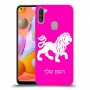 אריה כיסוי מגן קשיח בעיצוב אישי עם השם שלך ל Samsung Galaxy A11 יחידה אחת סקרין מובייל