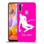 סקִי כיסוי מגן קשיח בעיצוב אישי עם השם שלך ל Samsung Galaxy A11 יחידה אחת סקרין מובייל