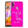 שחקן כדורעף כיסוי מגן קשיח בעיצוב אישי עם השם שלך ל Samsung Galaxy A11 יחידה אחת סקרין מובייל
