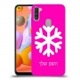 שלג כיסוי מגן קשיח בעיצוב אישי עם השם שלך ל Samsung Galaxy A11 יחידה אחת סקרין מובייל