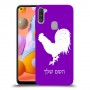 תרנגול כיסוי מגן קשיח בעיצוב אישי עם השם שלך ל Samsung Galaxy A11 יחידה אחת סקרין מובייל