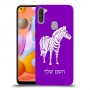 זברה כיסוי מגן קשיח בעיצוב אישי עם השם שלך ל Samsung Galaxy A11 יחידה אחת סקרין מובייל