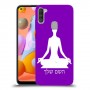 יוגה כיסוי מגן קשיח בעיצוב אישי עם השם שלך ל Samsung Galaxy A11 יחידה אחת סקרין מובייל