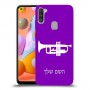 חצוצרה כיסוי מגן קשיח בעיצוב אישי עם השם שלך ל Samsung Galaxy A11 יחידה אחת סקרין מובייל