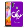 עקרב כיסוי מגן קשיח בעיצוב אישי עם השם שלך ל Samsung Galaxy A11 יחידה אחת סקרין מובייל