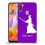 סמוראי כיסוי מגן קשיח בעיצוב אישי עם השם שלך ל Samsung Galaxy A11 יחידה אחת סקרין מובייל