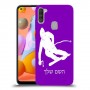 סקִי כיסוי מגן קשיח בעיצוב אישי עם השם שלך ל Samsung Galaxy A11 יחידה אחת סקרין מובייל
