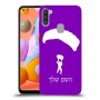 צניחה חופשית כיסוי מגן קשיח בעיצוב אישי עם השם שלך ל Samsung Galaxy A11 יחידה אחת סקרין מובייל