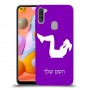 אימון ספורט - אישה כיסוי מגן קשיח בעיצוב אישי עם השם שלך ל Samsung Galaxy A11 יחידה אחת סקרין מובייל