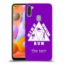 טריאתלון כיסוי מגן קשיח בעיצוב אישי עם השם שלך ל Samsung Galaxy A11 יחידה אחת סקרין מובייל